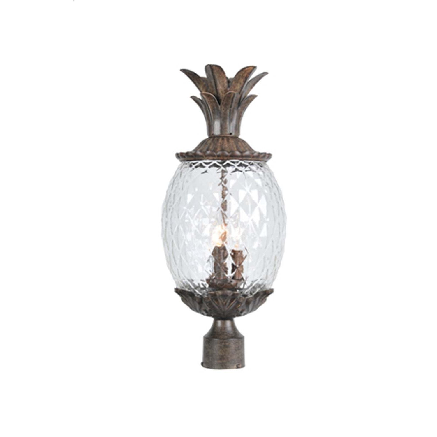 Acclaim Lighting - 7517BC - Three Light Post Mount - Lanai - Black Coral