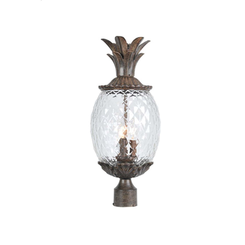 Acclaim Lighting - 7517BC - Three Light Post Mount - Lanai - Black Coral