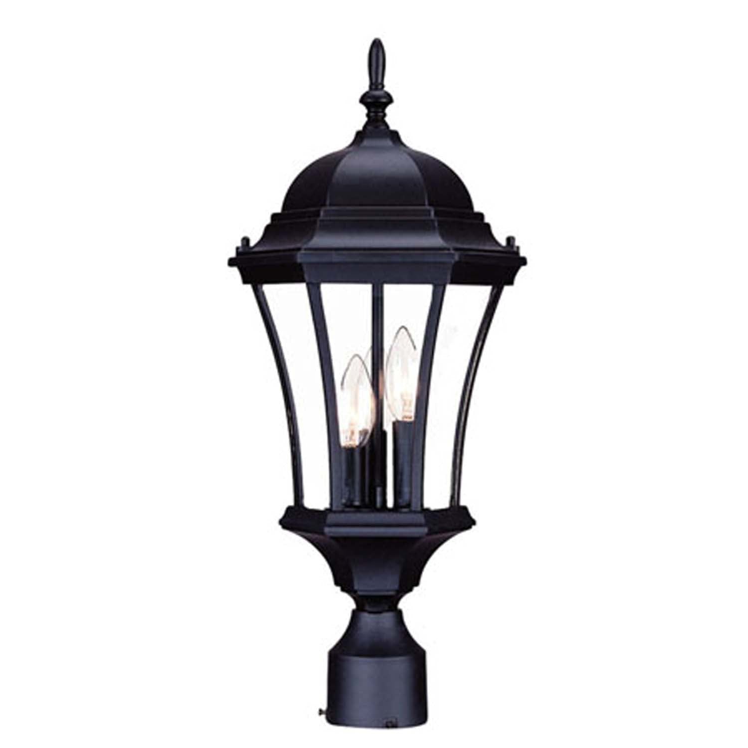 Acclaim Lighting - 5027BK - Three Light Post Mount - Bryn Mawr - Matte Black