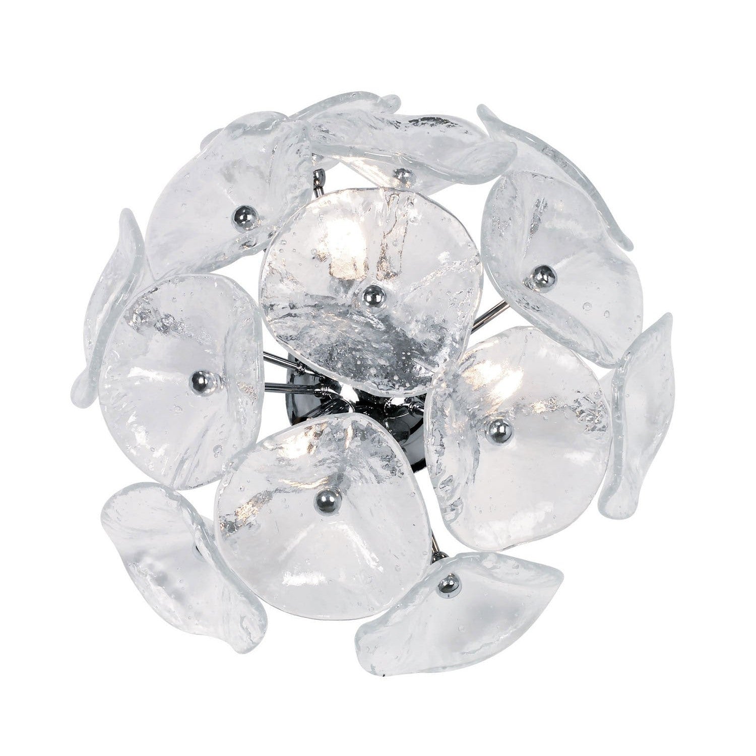 ET2 - E22091-28 - Three Light Flush/Wall Mount - Fiori - Polished Chrome