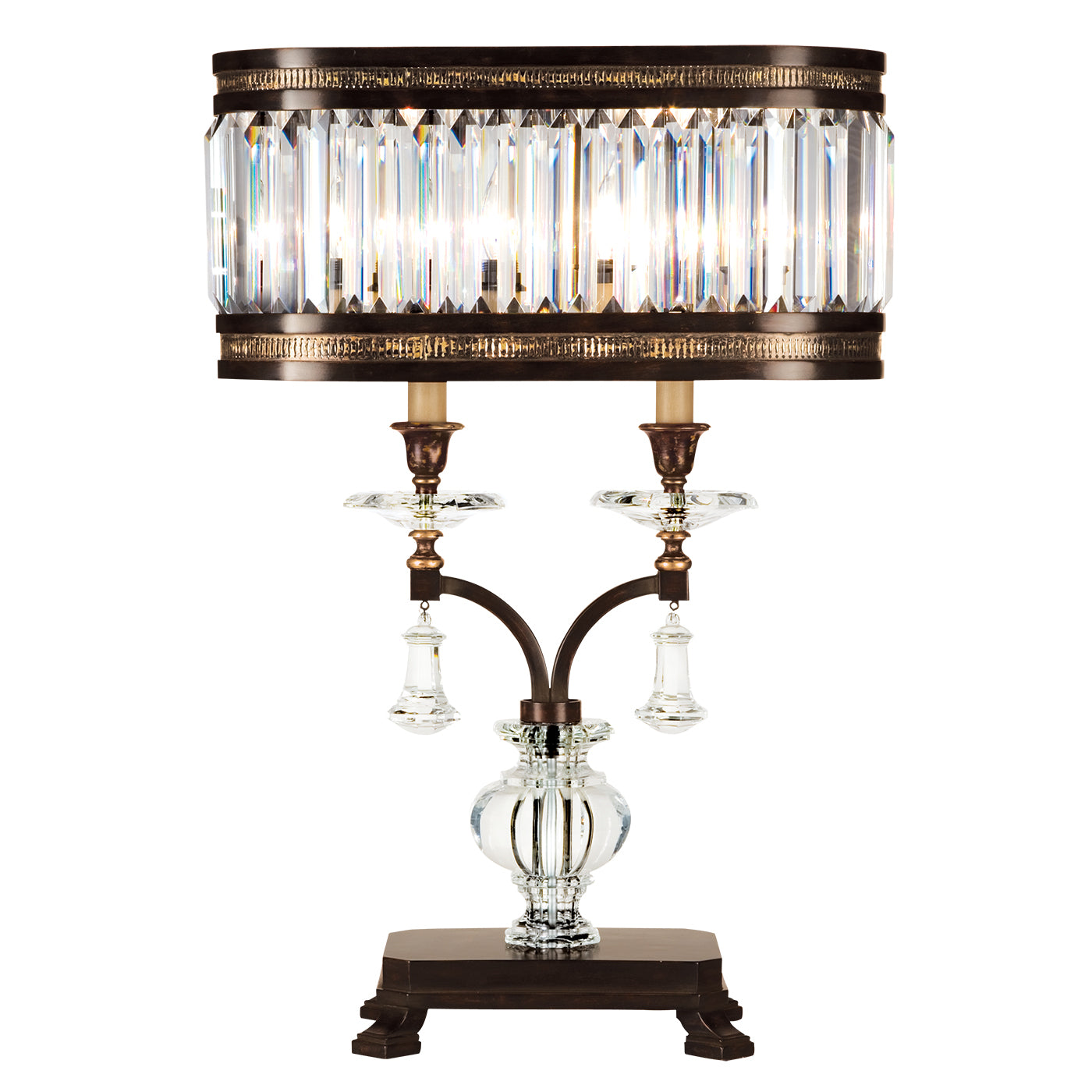 Fine Art Handcrafted Lighting - 606010ST - Two Light Table Lamp - Eaton Place - Bronze
