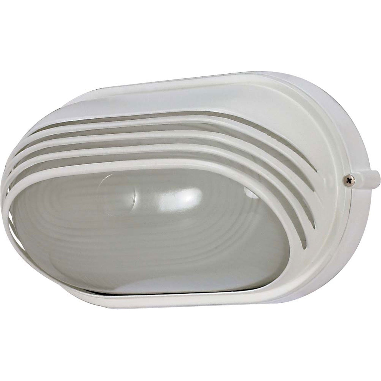 Nuvo Lighting - 60-522 - One Light Outdoor Bulk Head - Die Cast Bulk Heads Semi Gloss White - Semi Gloss White