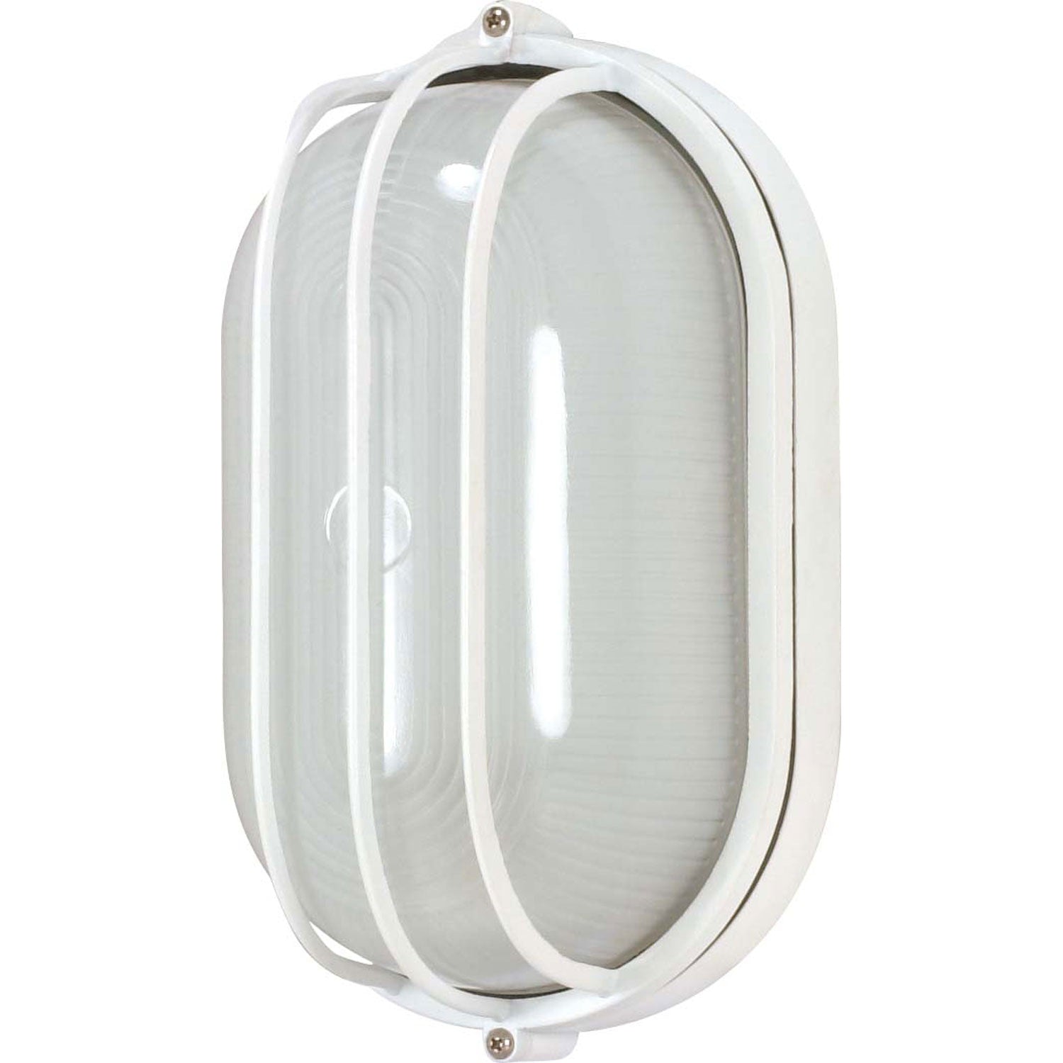 Nuvo Lighting - 60-524 - One Light Outdoor Bulk Head - Die Cast Bulk Heads Semi Gloss White - Semi Gloss White