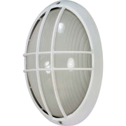 Nuvo Lighting - 60-528 - One Light Outdoor Bulk Head - Die Cast Bulk Heads Semi Gloss White - Semi Gloss White