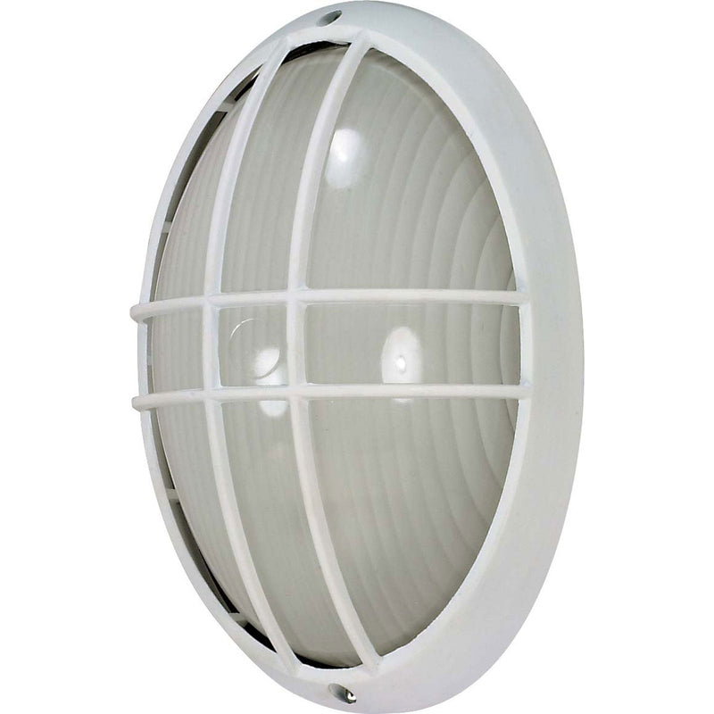 Nuvo Lighting - 60-528 - One Light Outdoor Bulk Head - Die Cast Bulk Heads Semi Gloss White - Semi Gloss White