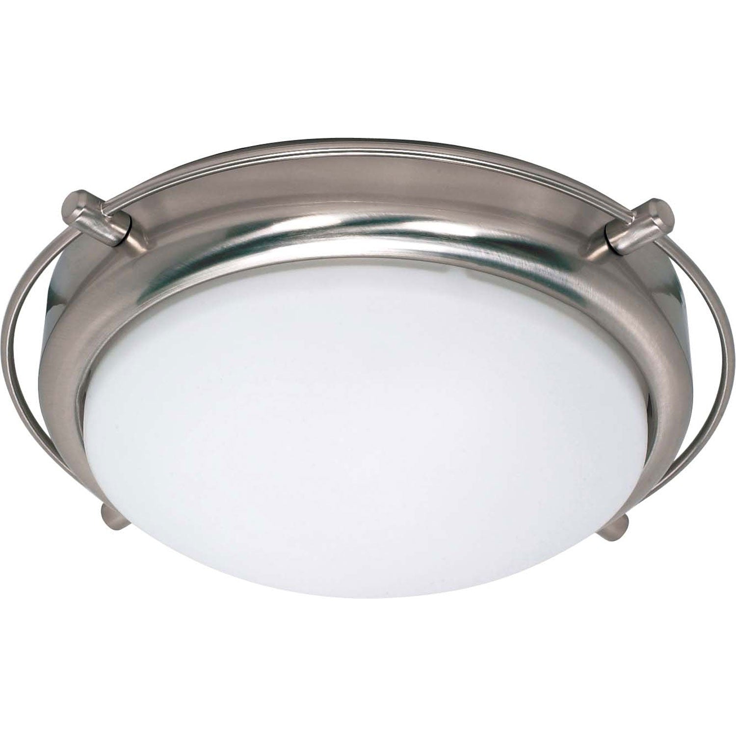 Nuvo Lighting - 60-608 - Two Light Flush Mount - Polaris - Brushed Nickel