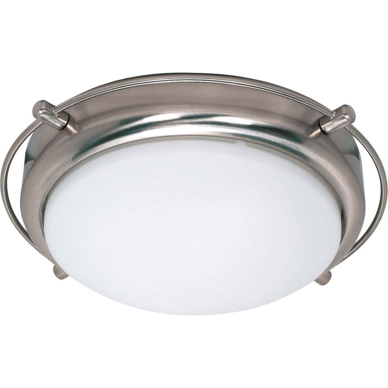 Nuvo Lighting - 60-608 - Two Light Flush Mount - Polaris - Brushed Nickel