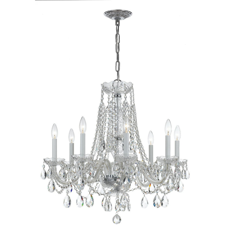 Crystorama - 1138-CH-CL-SAQ - Eight Light Chandelier - Traditional Crystal - Polished Chrome