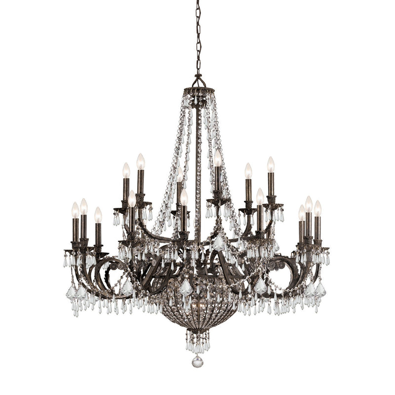 Crystorama - 5169-EB-CL-MWP - 23 Light Chandelier - Vanderbilt - English Bronze