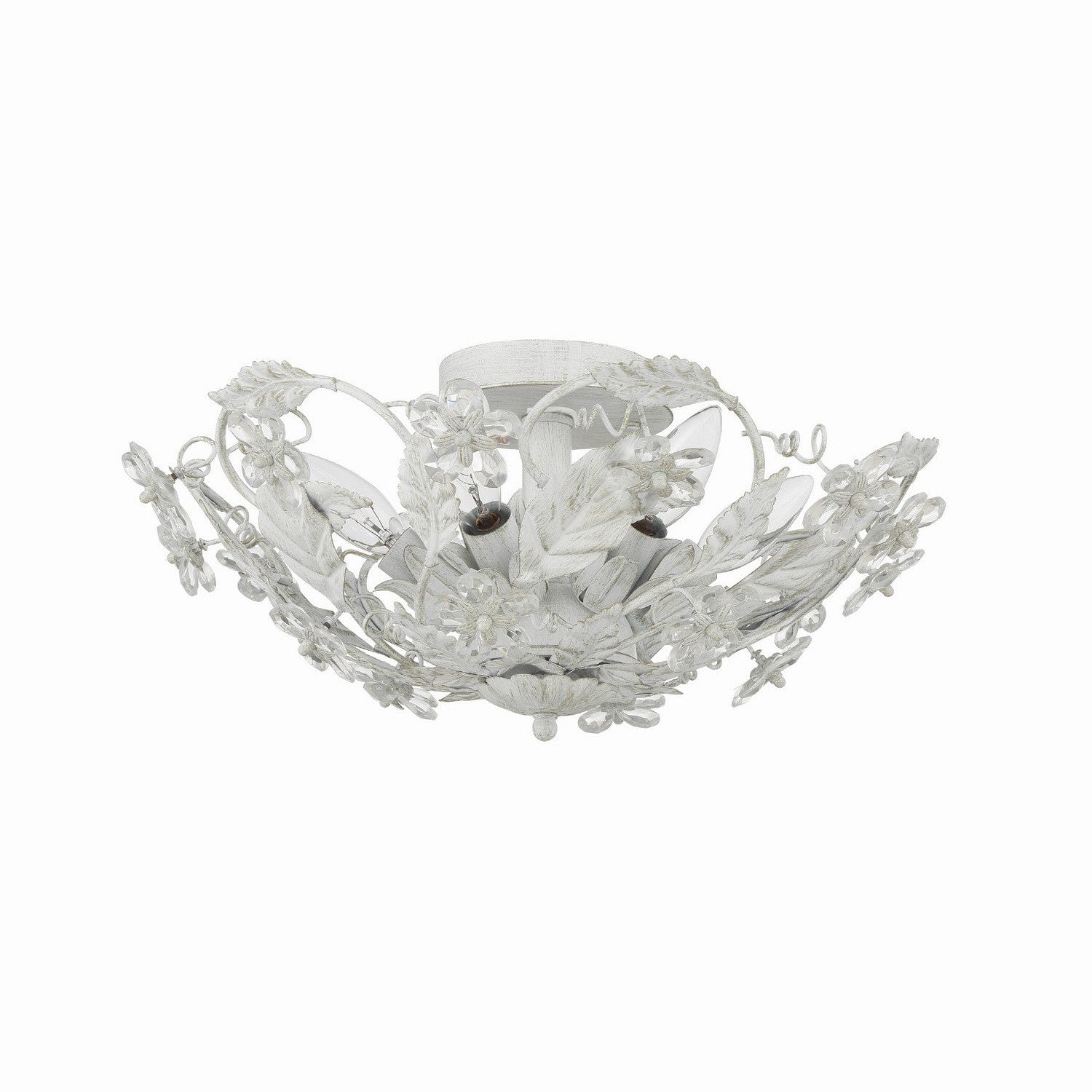 Crystorama - 5316-AW - Six Light Semi Flush Mount - Paris Market - Antique White