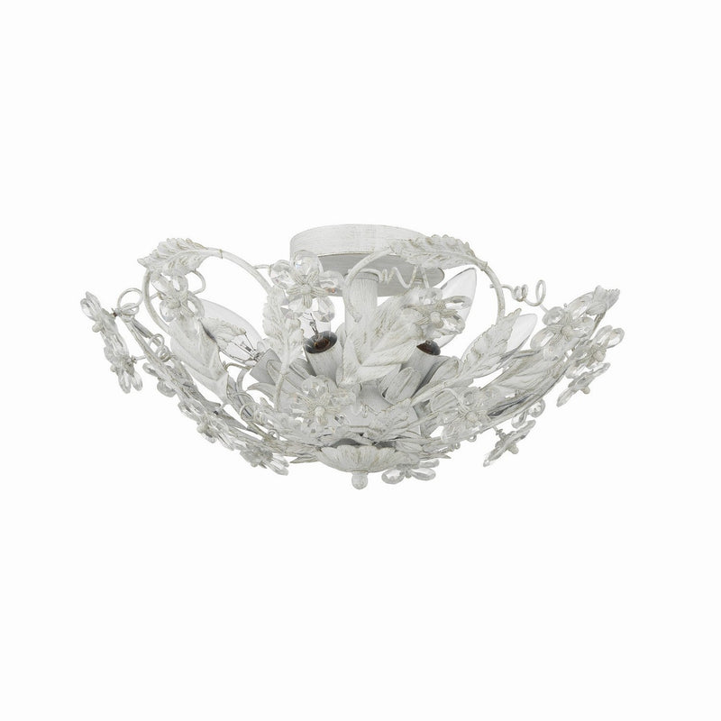 Crystorama - 5316-AW - Six Light Semi Flush Mount - Paris Market - Antique White