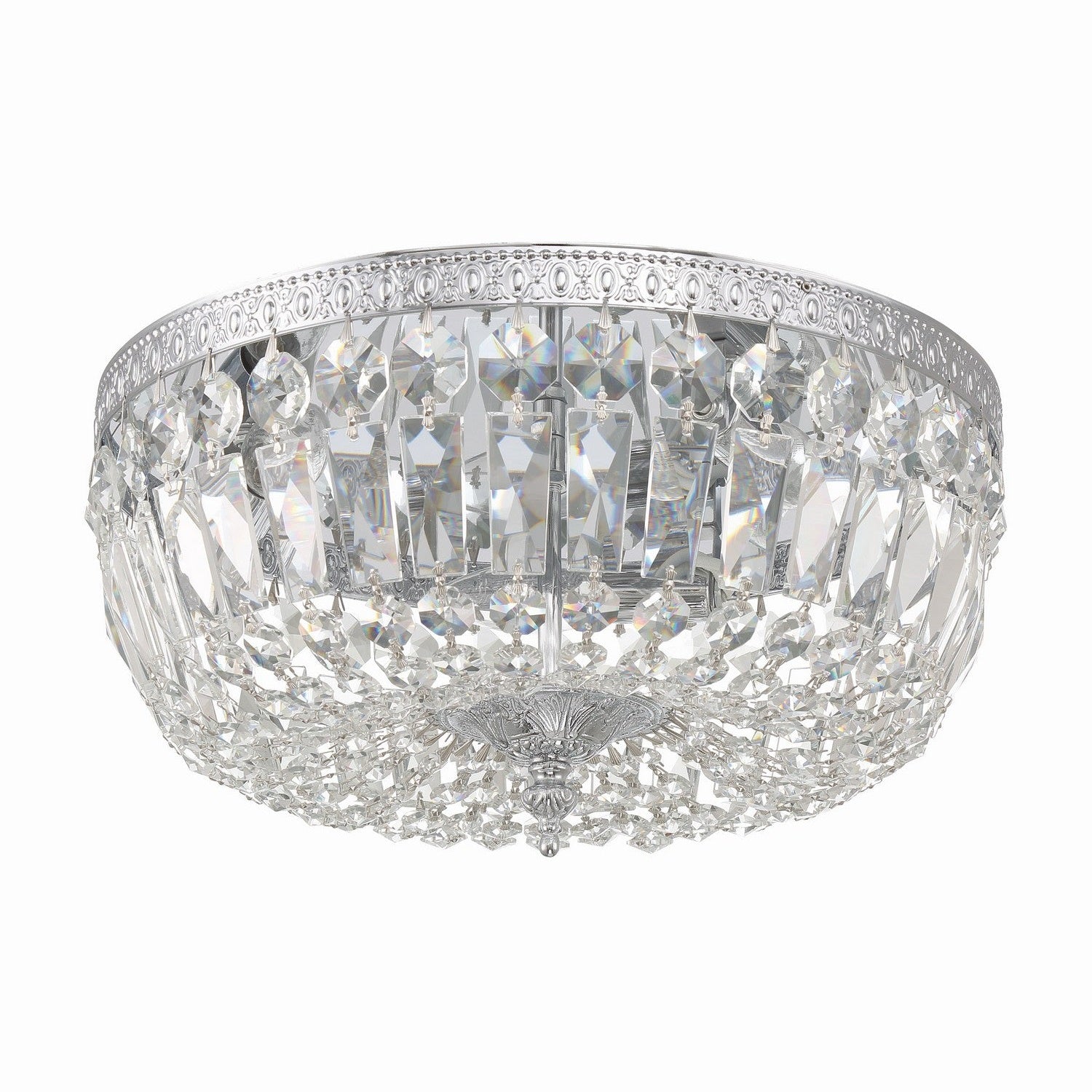 Crystorama - 714-CH-CL-MWP - Three Light Flush Mount - Ceiling Mount - Polished Chrome