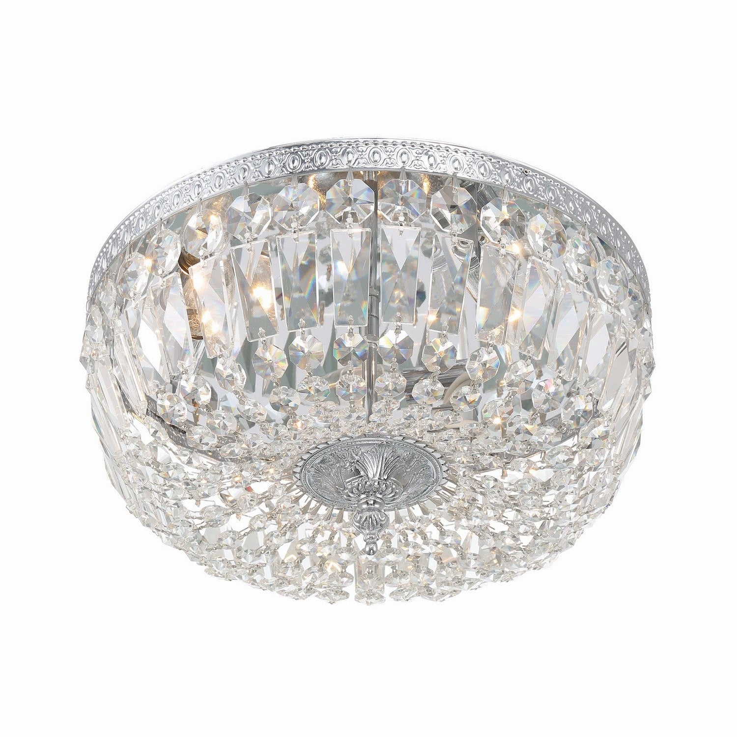 Crystorama - 714-CH-CL-MWP - Three Light Flush Mount - Ceiling Mount - Polished Chrome