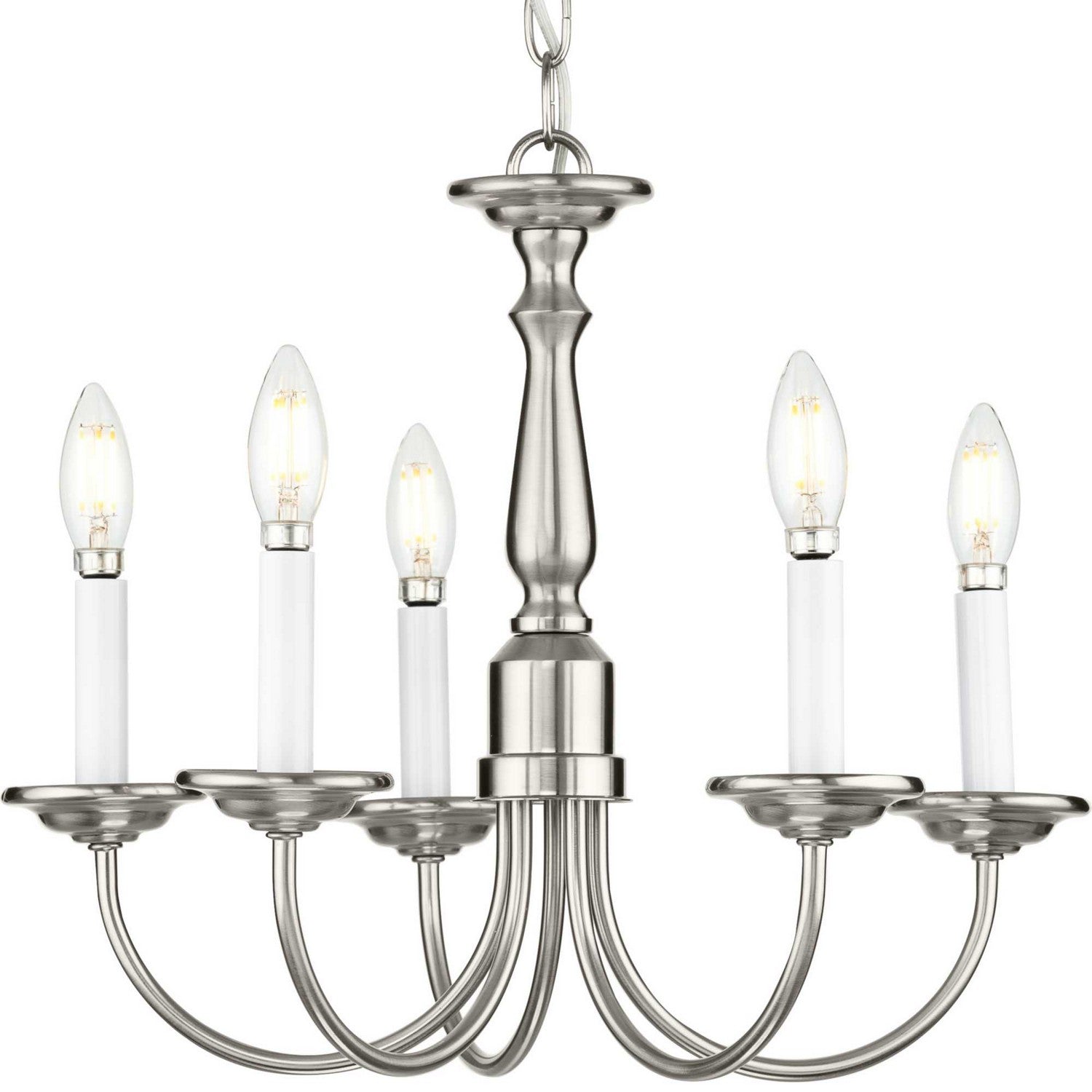 Progress Lighting - P4009-09 - Five Light Chandelier - Five Light - Brushed Nickel
