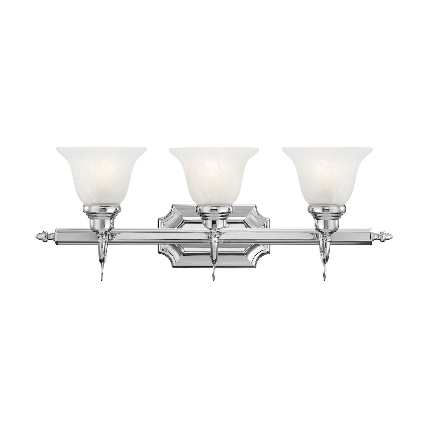Livex Lighting - 1283-05 - Three Light Bath Vanity - French Regency - Polished Chrome