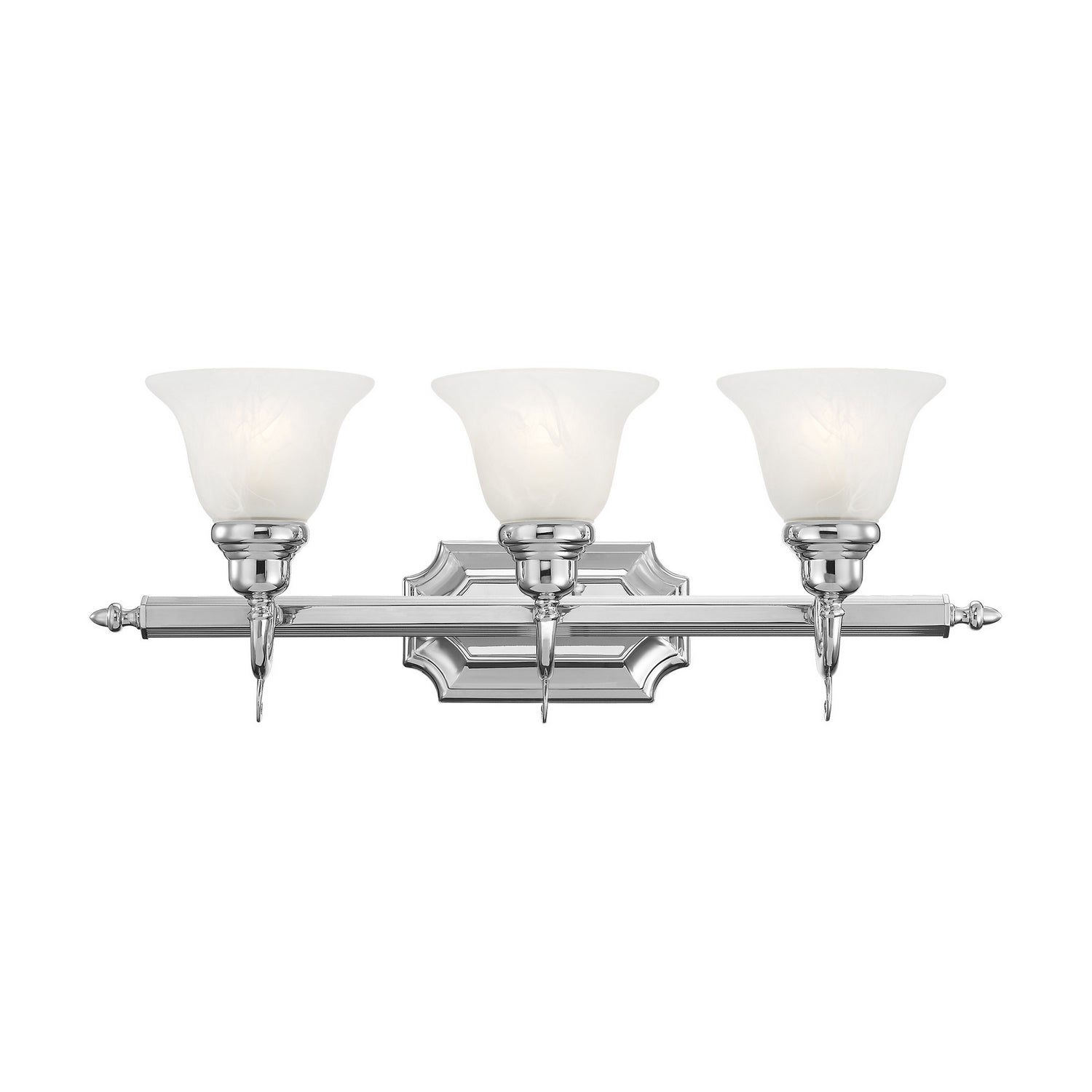 Livex Lighting - 1283-05 - Three Light Bath Vanity - French Regency - Polished Chrome