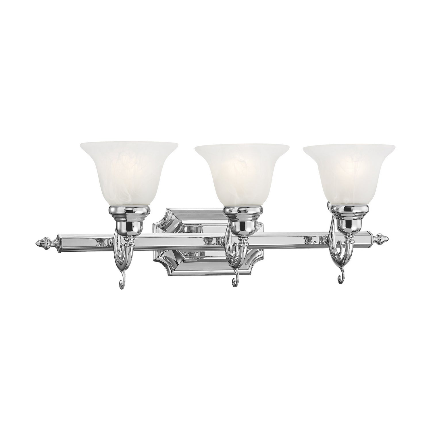 Livex Lighting - 1283-05 - Three Light Bath Vanity - French Regency - Polished Chrome