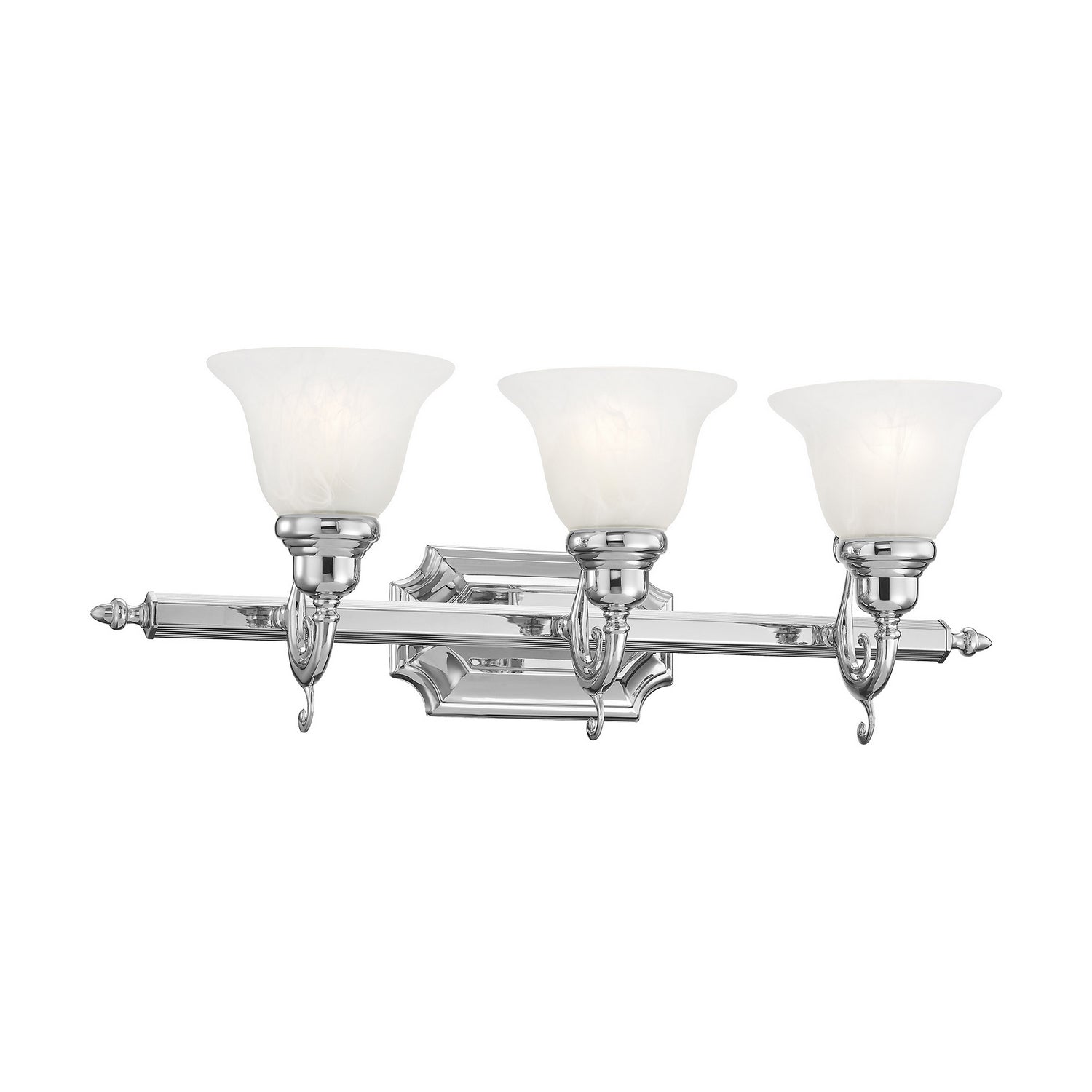 Livex Lighting - 1283-05 - Three Light Bath Vanity - French Regency - Polished Chrome