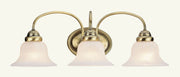 Livex Lighting - 1533-01 - Three Light Bath Vanity - Edgemont - Antique Brass
