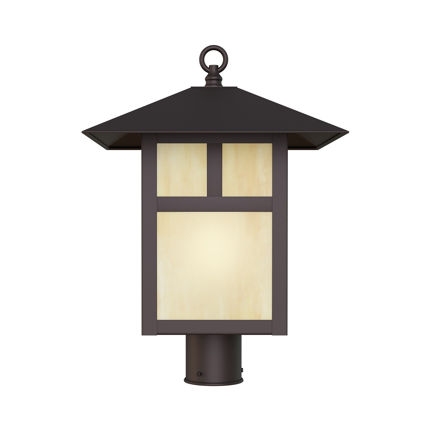 Livex Lighting - 2140-07 - One Light Outdoor Post-Top Lanterm - Montclair Mission - Bronze
