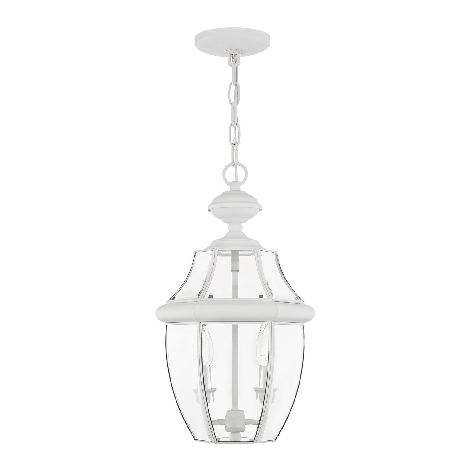 Livex Lighting - 2255-03 - Two Light Outdoor Pendant - Monterey - White