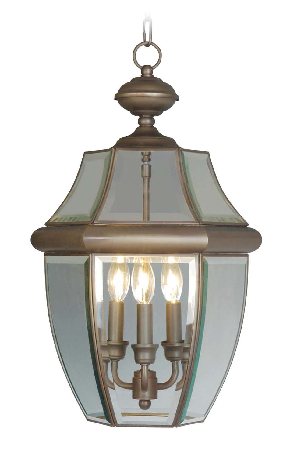 Livex Lighting - 2355-07 - Three Light Outdoor Pendant - Monterey - Bronze