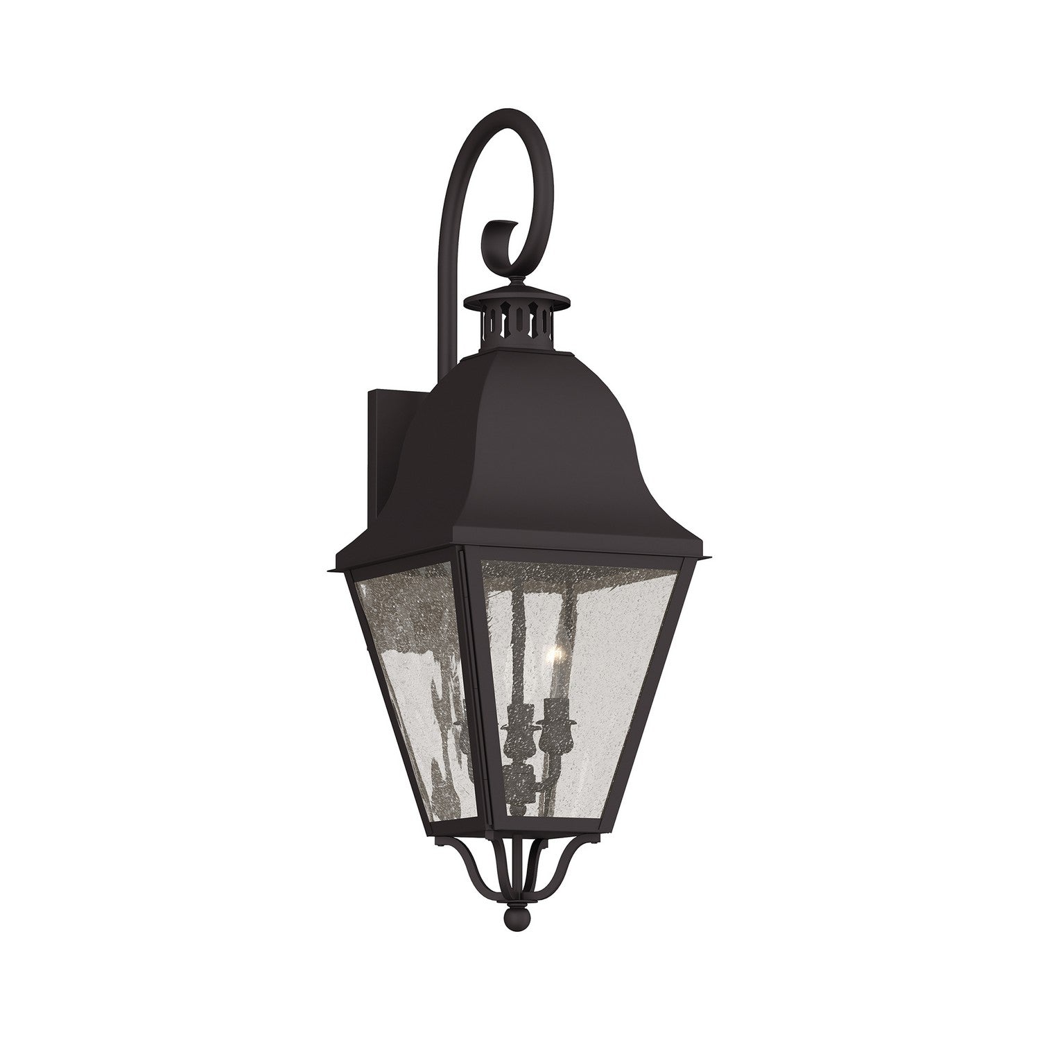 Livex Lighting - 2555-07 - Three Light Outdoor Wall Lantern - Amwell - Bronze