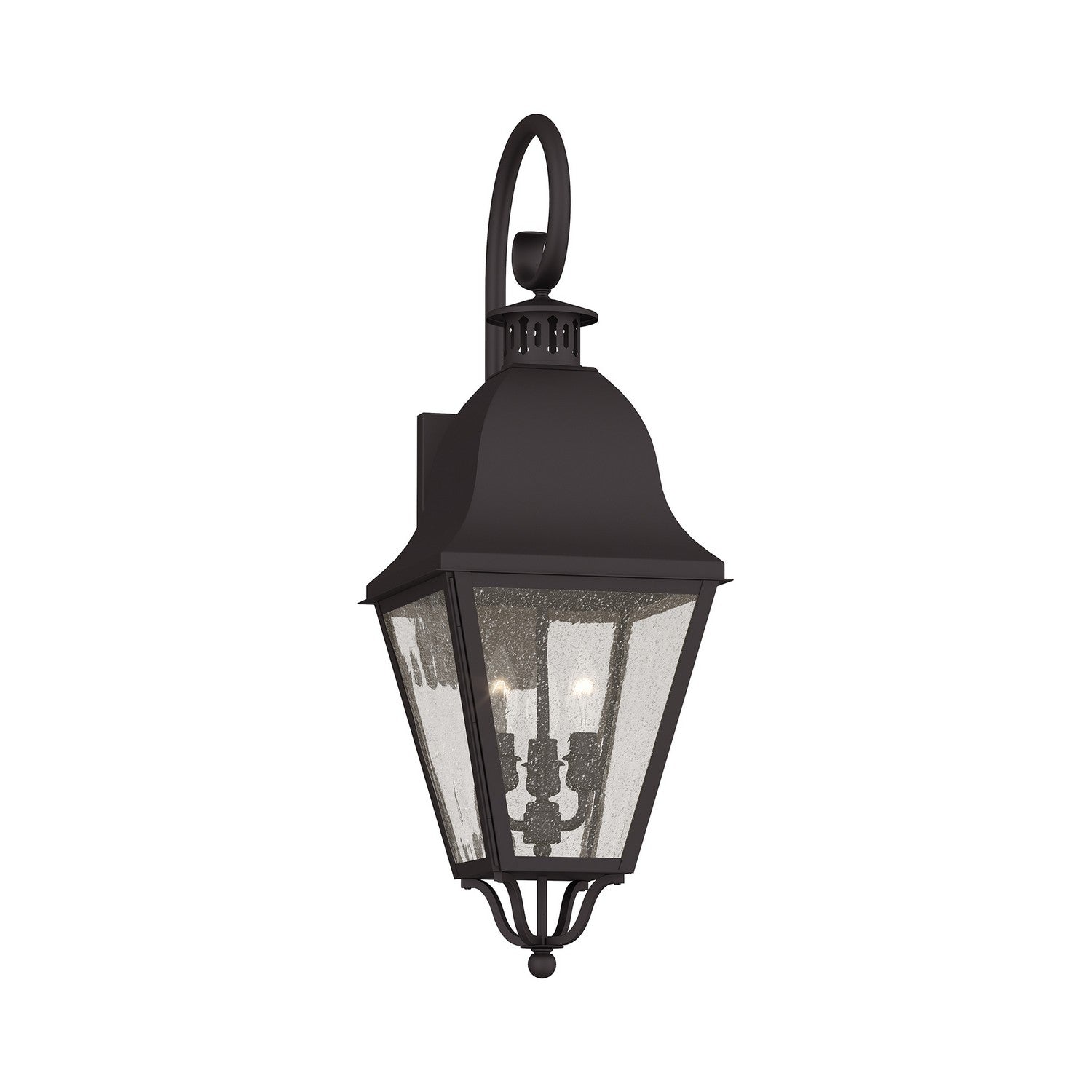 Livex Lighting - 2555-07 - Three Light Outdoor Wall Lantern - Amwell - Bronze