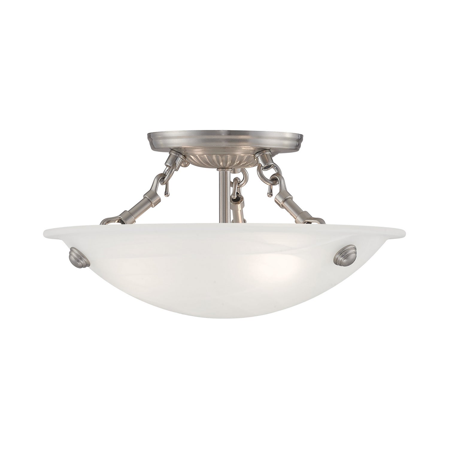 Livex Lighting - 4272-91 - Three Light Ceiling Mount - Oasis - Brushed Nickel