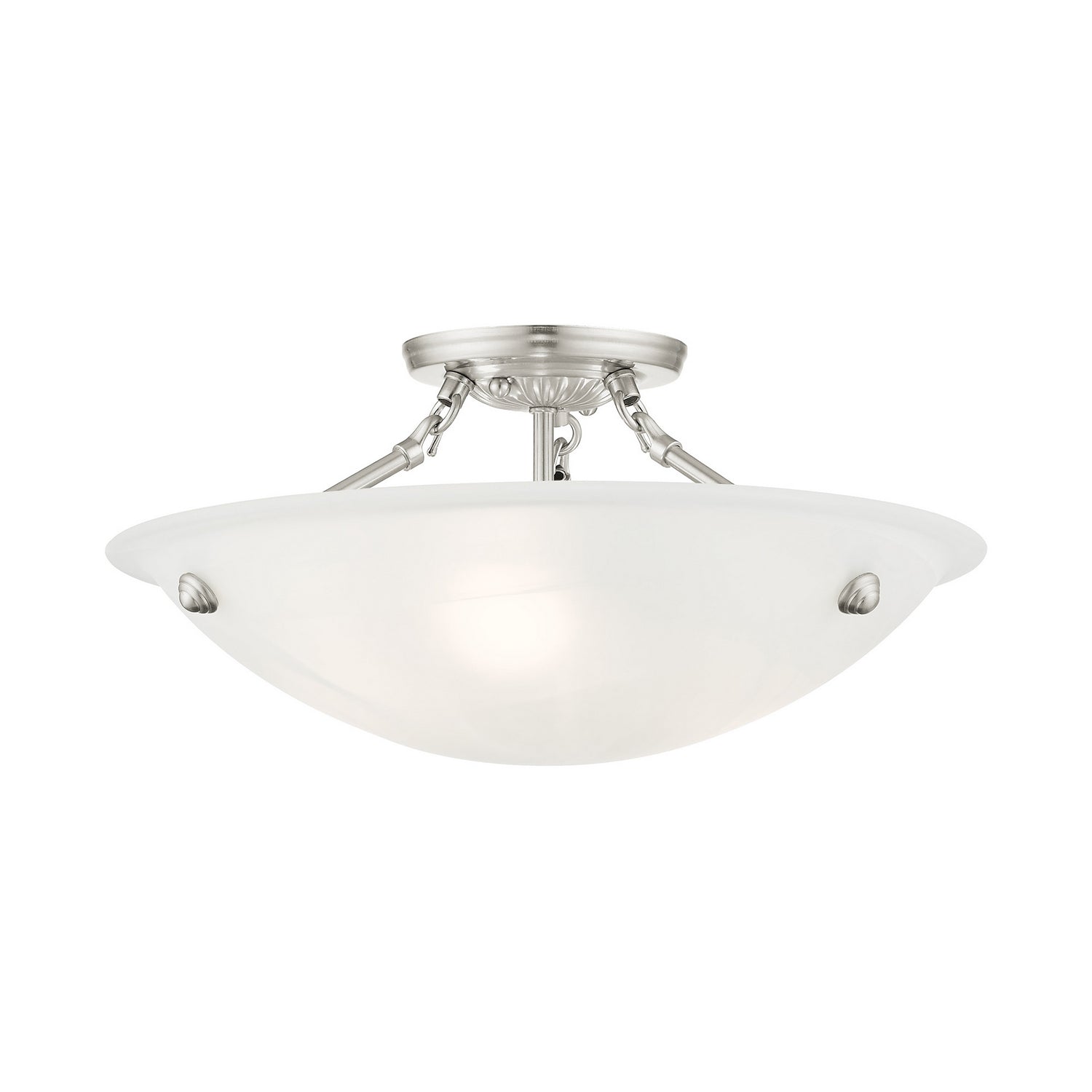 Livex Lighting - 4273-91 - Three Light Ceiling Mount - Oasis - Brushed Nickel