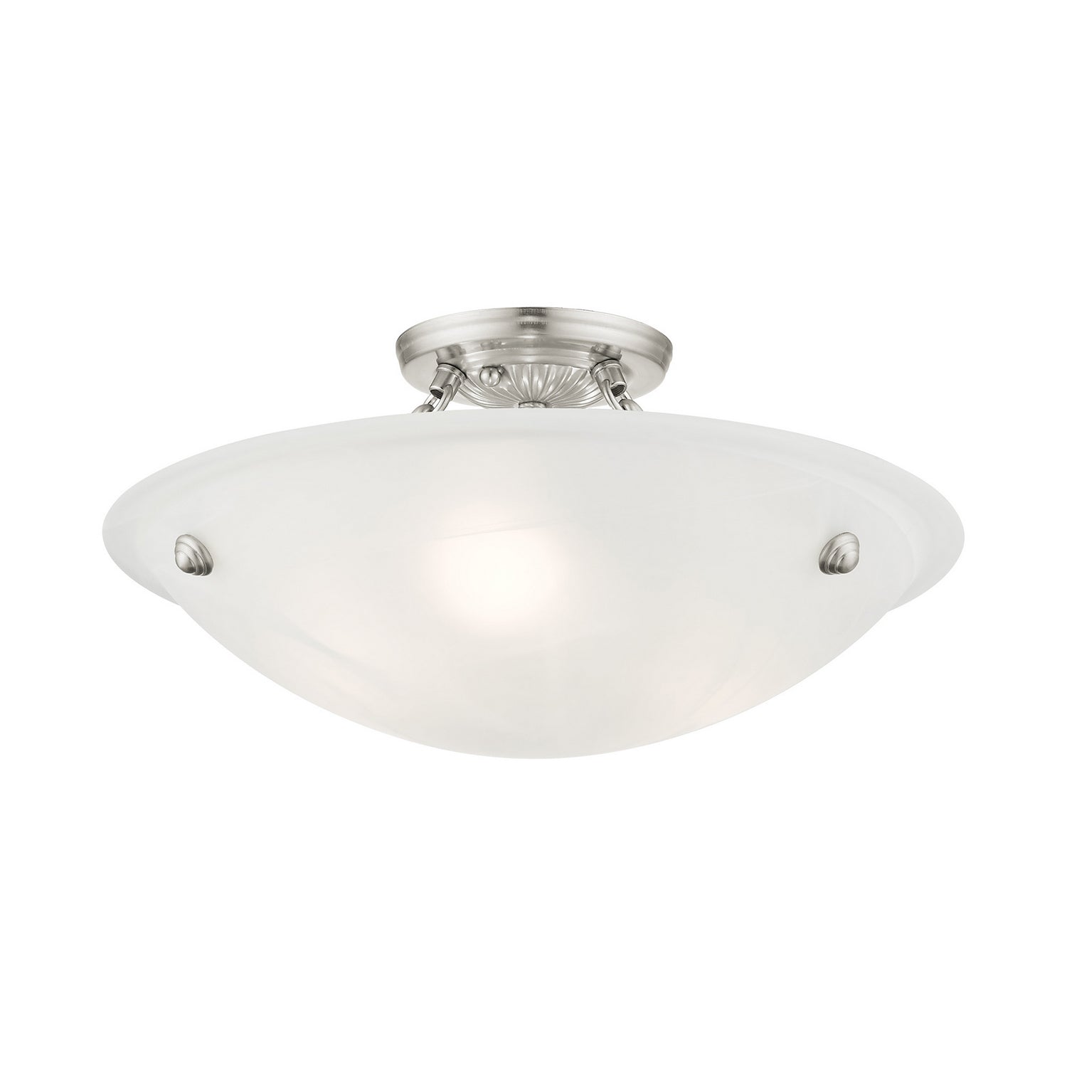 Livex Lighting - 4273-91 - Three Light Ceiling Mount - Oasis - Brushed Nickel