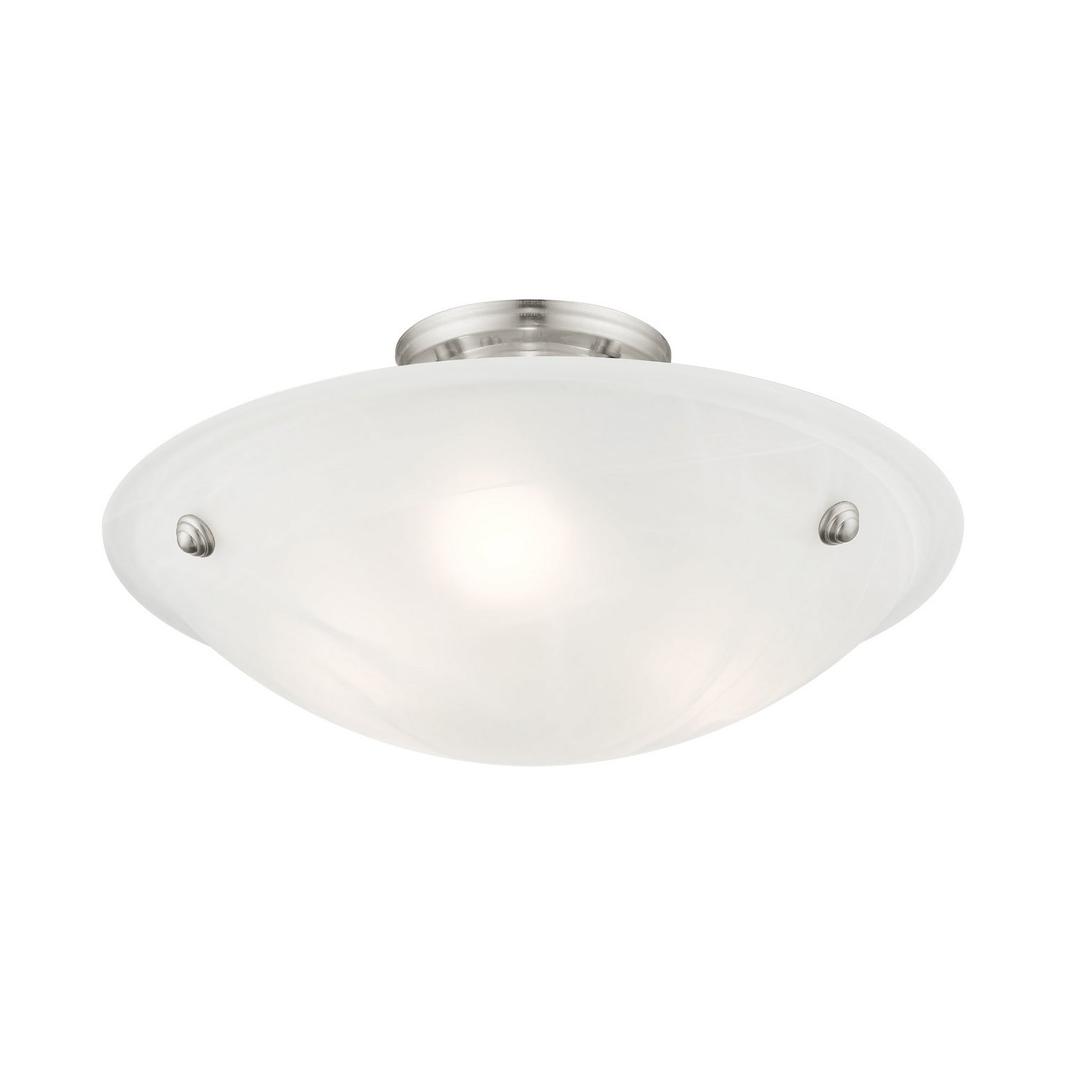 Livex Lighting - 4273-91 - Three Light Ceiling Mount - Oasis - Brushed Nickel