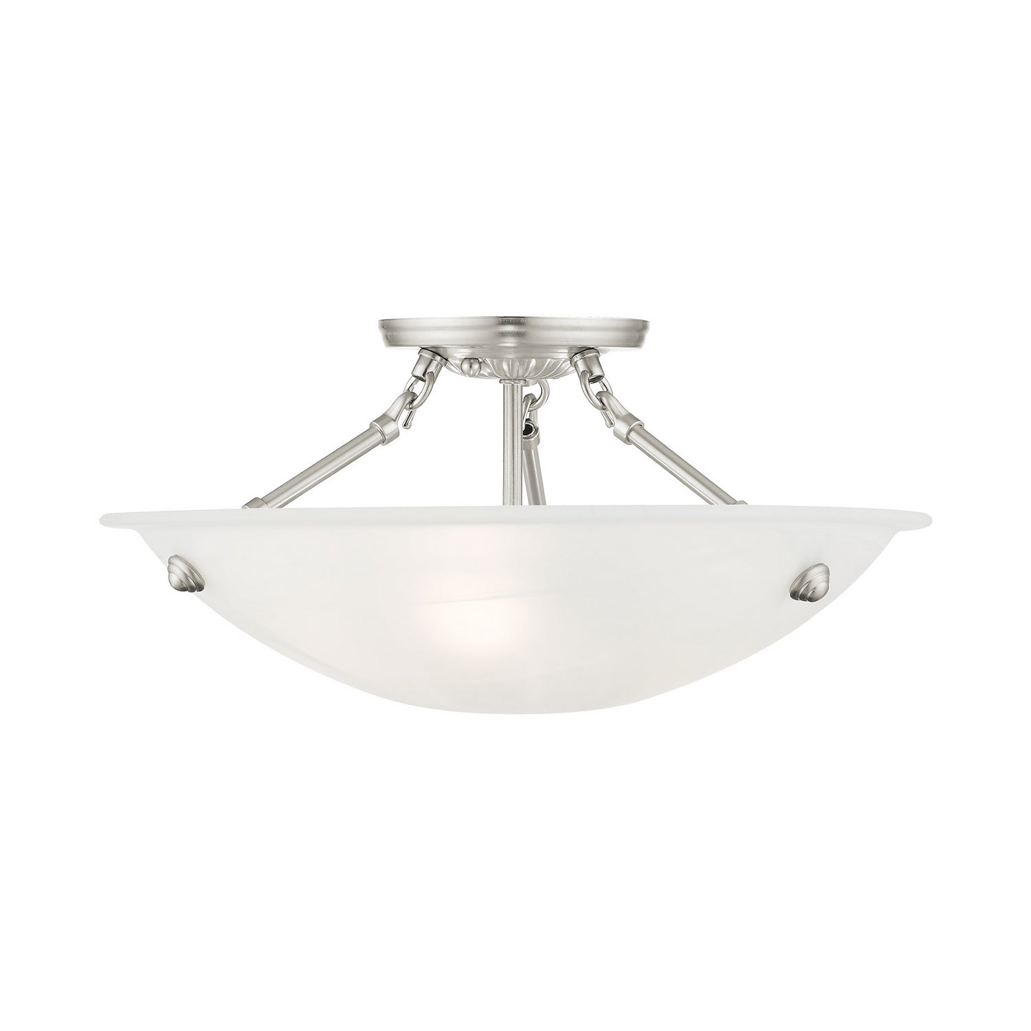 Livex Lighting - 4273-91 - Three Light Ceiling Mount - Oasis - Brushed Nickel