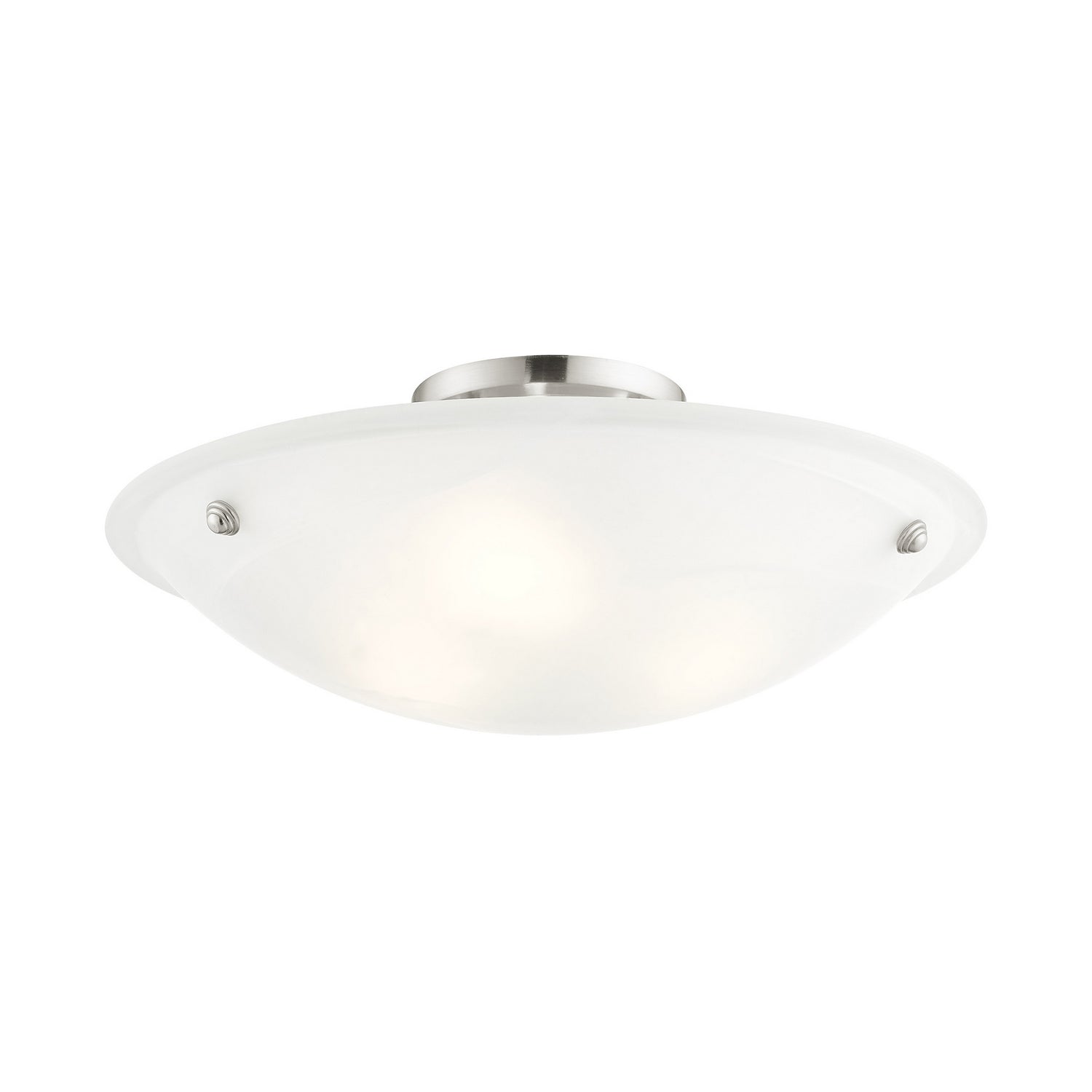 Livex Lighting - 4274-91 - Three Light Ceiling Mount - Oasis - Brushed Nickel