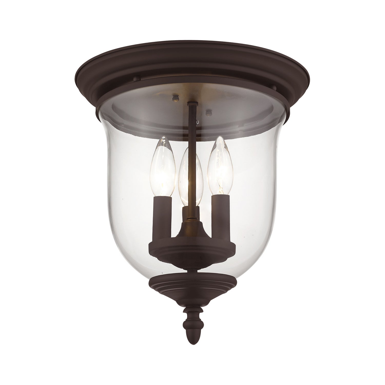 Livex Lighting - 5021-07 - Three Light Ceiling Mount - Legacy - Bronze