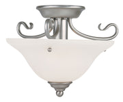 Livex Lighting - 6109-91 - One Light Ceiling Mount - Coronado - Brushed Nickel