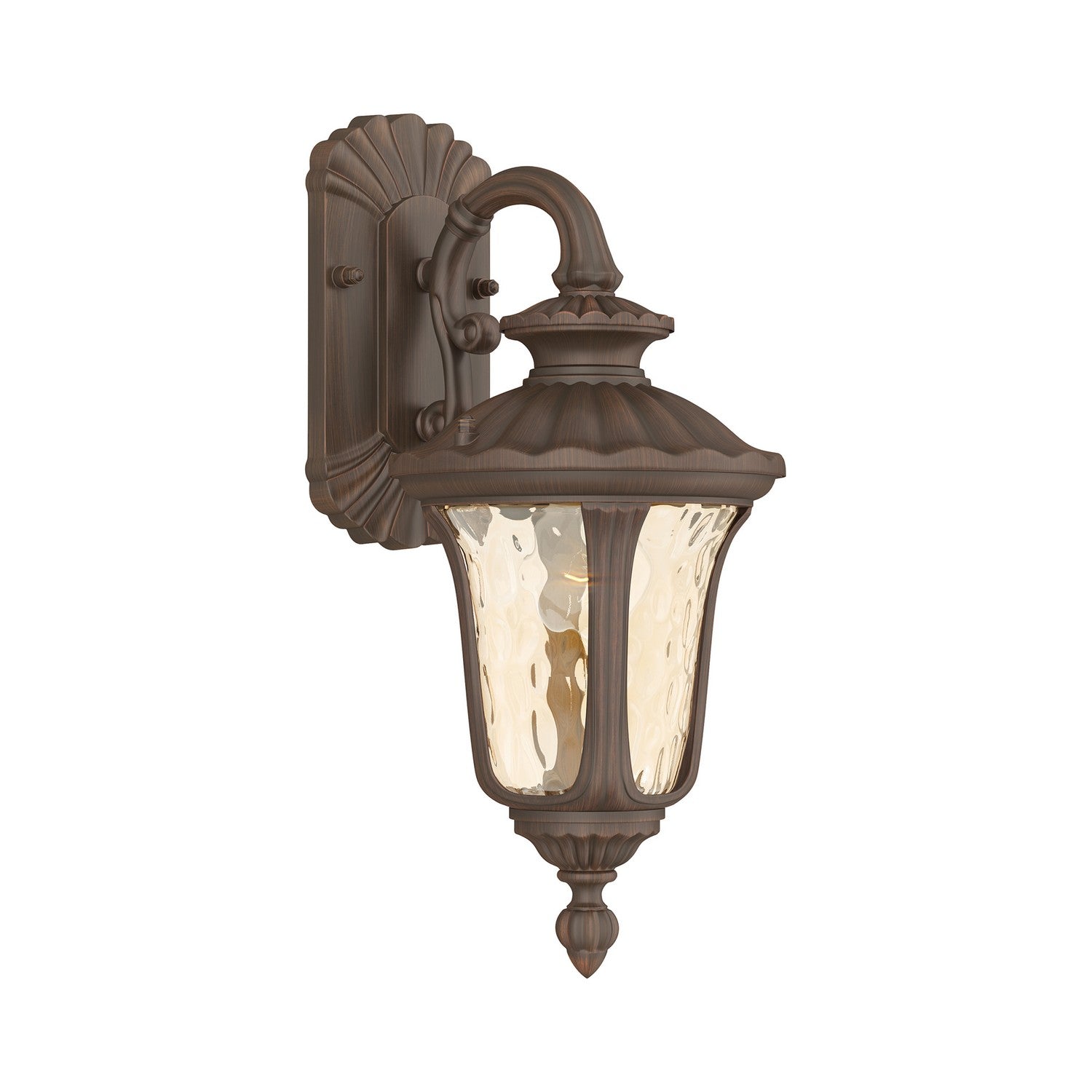 Livex Lighting - 7651-58 - One Light Outdoor Wall Lantern - Oxford - Hand Applied Imperial Bronze