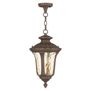 Livex Lighting - 7654-58 - One Light Outdoor Pendant - Oxford - Hand Applied Imperial Bronze