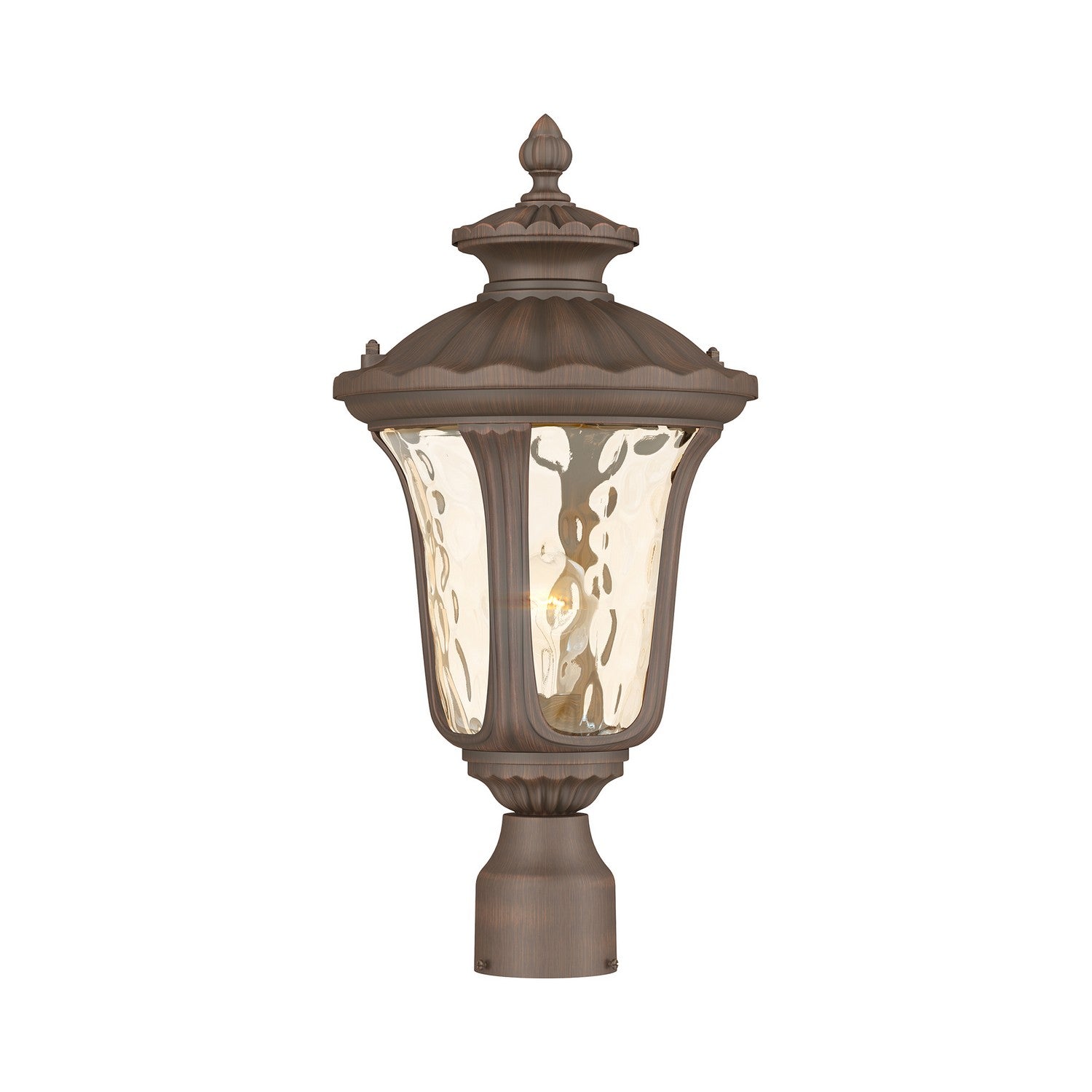 Livex Lighting - 7655-58 - One Light Outdoor Post-Top Lanterm - Oxford - Hand Applied Imperial Bronze