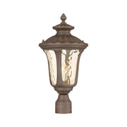 Livex Lighting - 7655-58 - One Light Outdoor Post-Top Lanterm - Oxford - Hand Applied Imperial Bronze