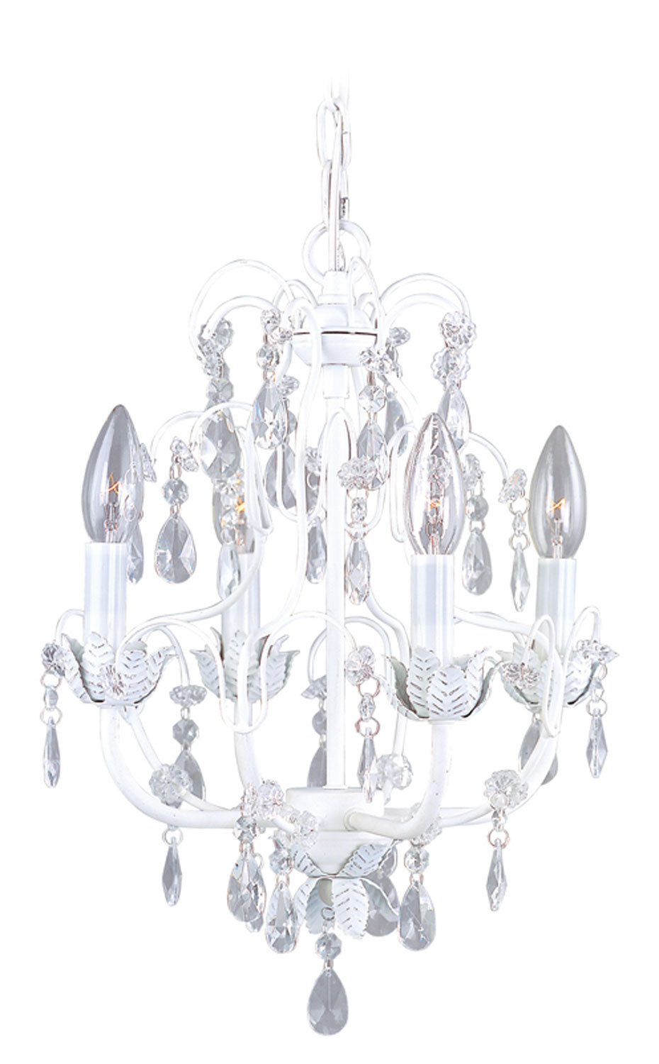 Livex Lighting - 8193-60 - Four Light Chandelier - Sofia - Hand Applied Antique White
