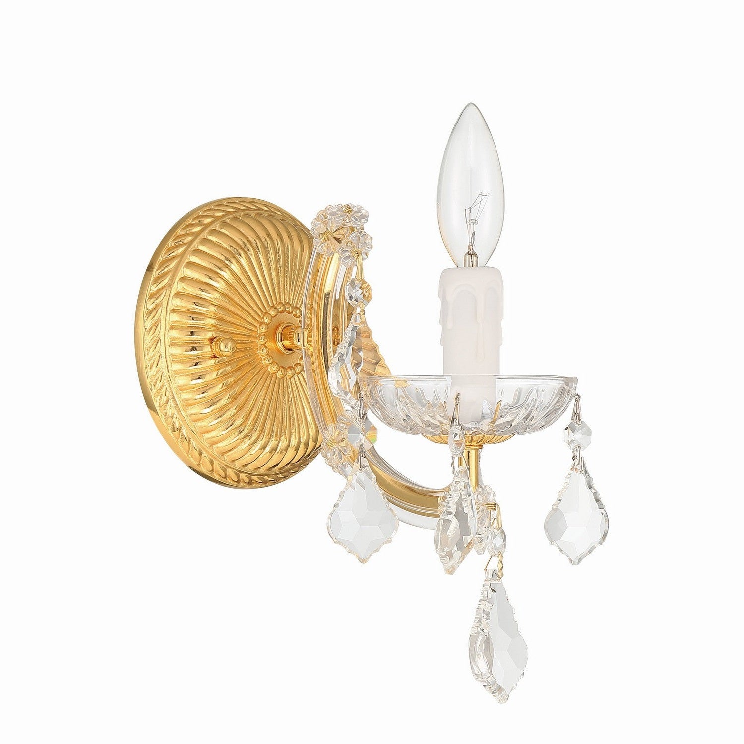 Crystorama - 4471-GD-CL-MWP - One Light Wall Sconce - Maria Theresa - Gold