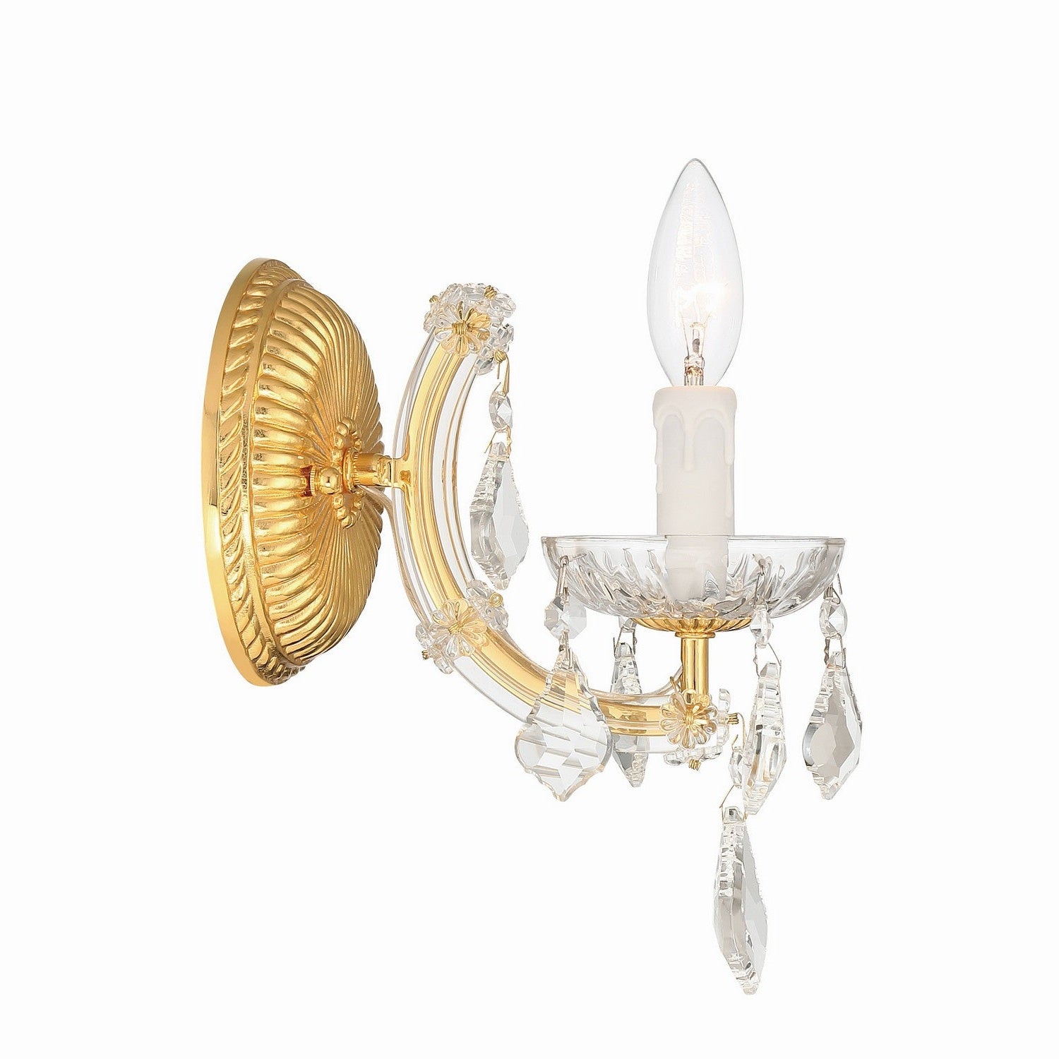 Crystorama - 4471-GD-CL-MWP - One Light Wall Sconce - Maria Theresa - Gold