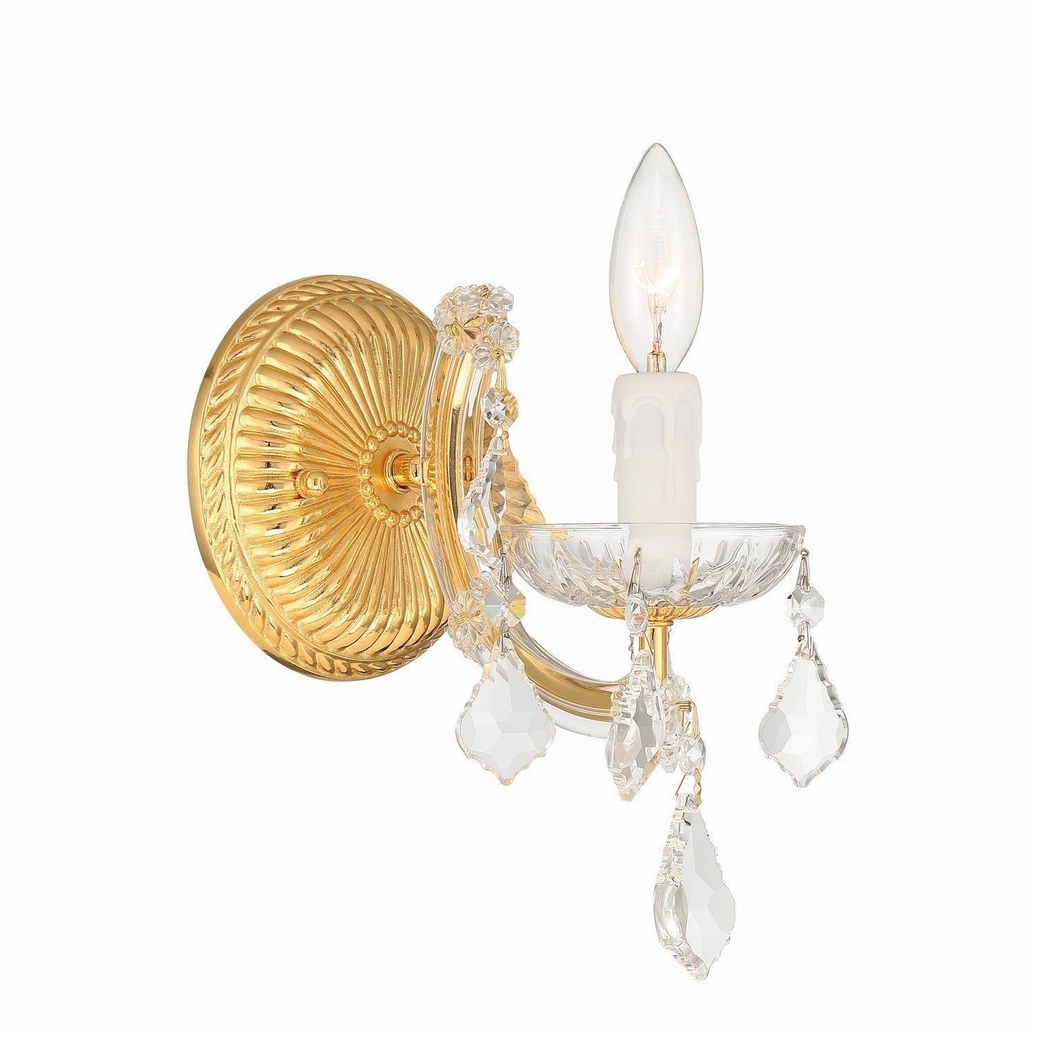Crystorama - 4471-GD-CL-MWP - One Light Wall Sconce - Maria Theresa - Gold