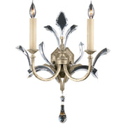 Fine Art Handcrafted Lighting - 701850ST - Two Light Wall Sconce - Beveled Arcs - Silver