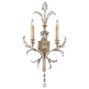 Fine Art Handcrafted Lighting - 704850ST - Two Light Wall Sconce - Beveled Arcs - Silver