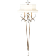 Fine Art Handcrafted Lighting - 706950ST - Two Light Wall Sconce - Beveled Arcs - Silver