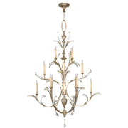 Fine Art Handcrafted Lighting - 702040ST - 16 Light Chandelier - Beveled Arcs - Silver