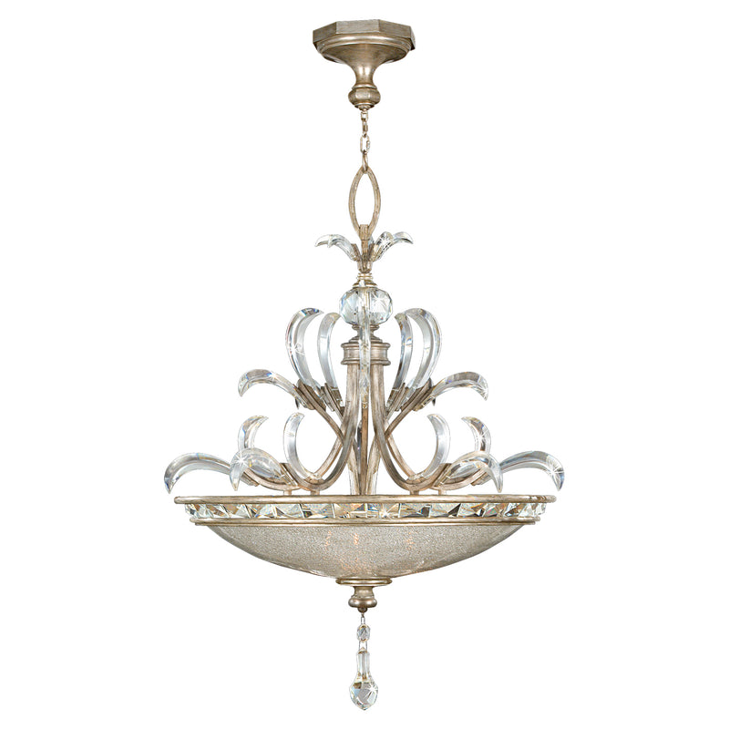 Fine Art Handcrafted Lighting - 704540ST - Three Light Pendant - Beveled Arcs - Silver