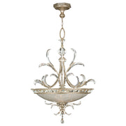 Fine Art Handcrafted Lighting - 704440ST - Three Light Pendant - Beveled Arcs - Silver